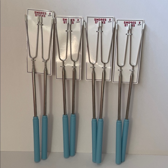 Ankyo LTD. Other - NWT Set of 4 Marshmallow/Roasting Forks with Blue Handles.